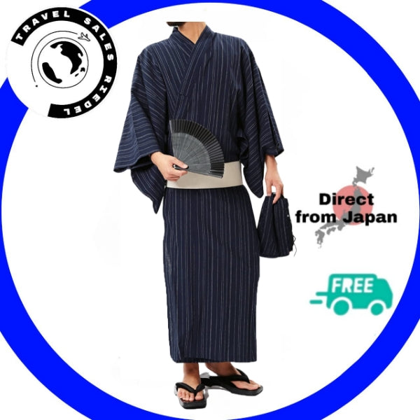 Roshell Men's Summer Kimono Yukata, Set of 5 (Kimono/Yukata, Obi, Wood –  Travel Sales Riedel