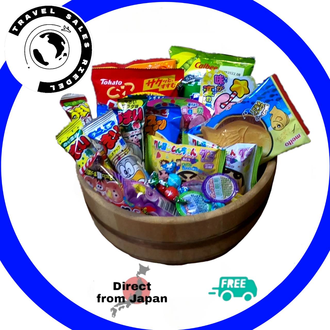 Japanese candy and snacks Dagashi Box with Famous and authentic sweets and snacks 30 items directly from Japan!