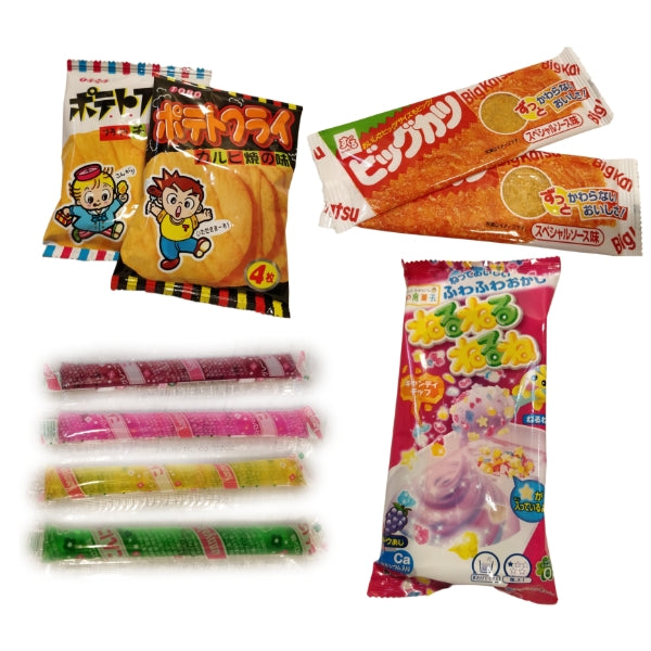 Japanische Süßigkeiten- und Snackbox – 30 authentische Leckereien
